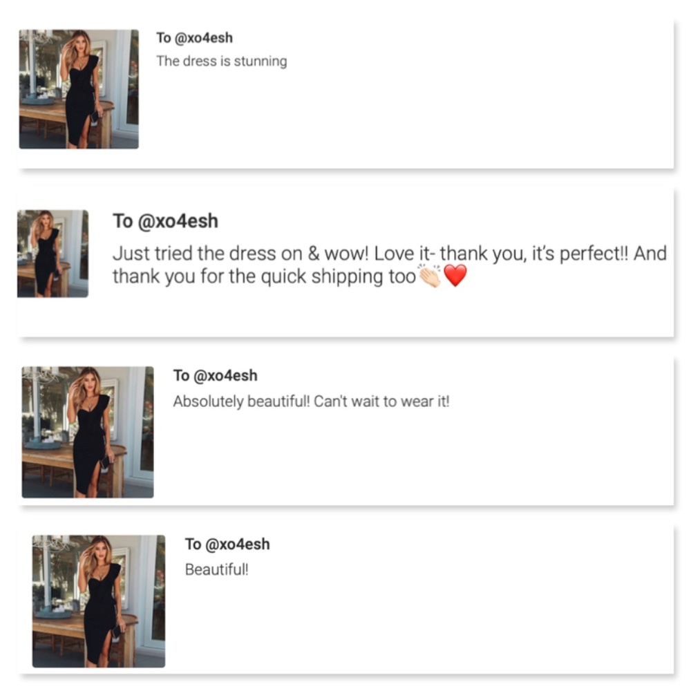 Bandage Flounce High Slit Pencil Black Dress - Picture 12 of 17